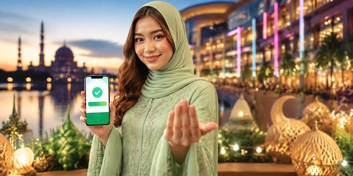 Pengguna Malaysia menikmati platform hr4u semasa sambutan Hari Raya di Putrajaya